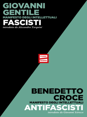 cover image of Manifesto degli intellettuali fascisti e antifascisti